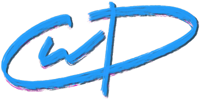 blue logo of letters C W D